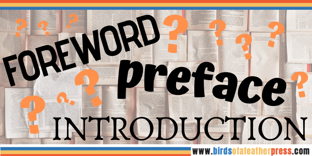 Foreword Preface Introduction Nonfiction Book – Birds Of A Feather